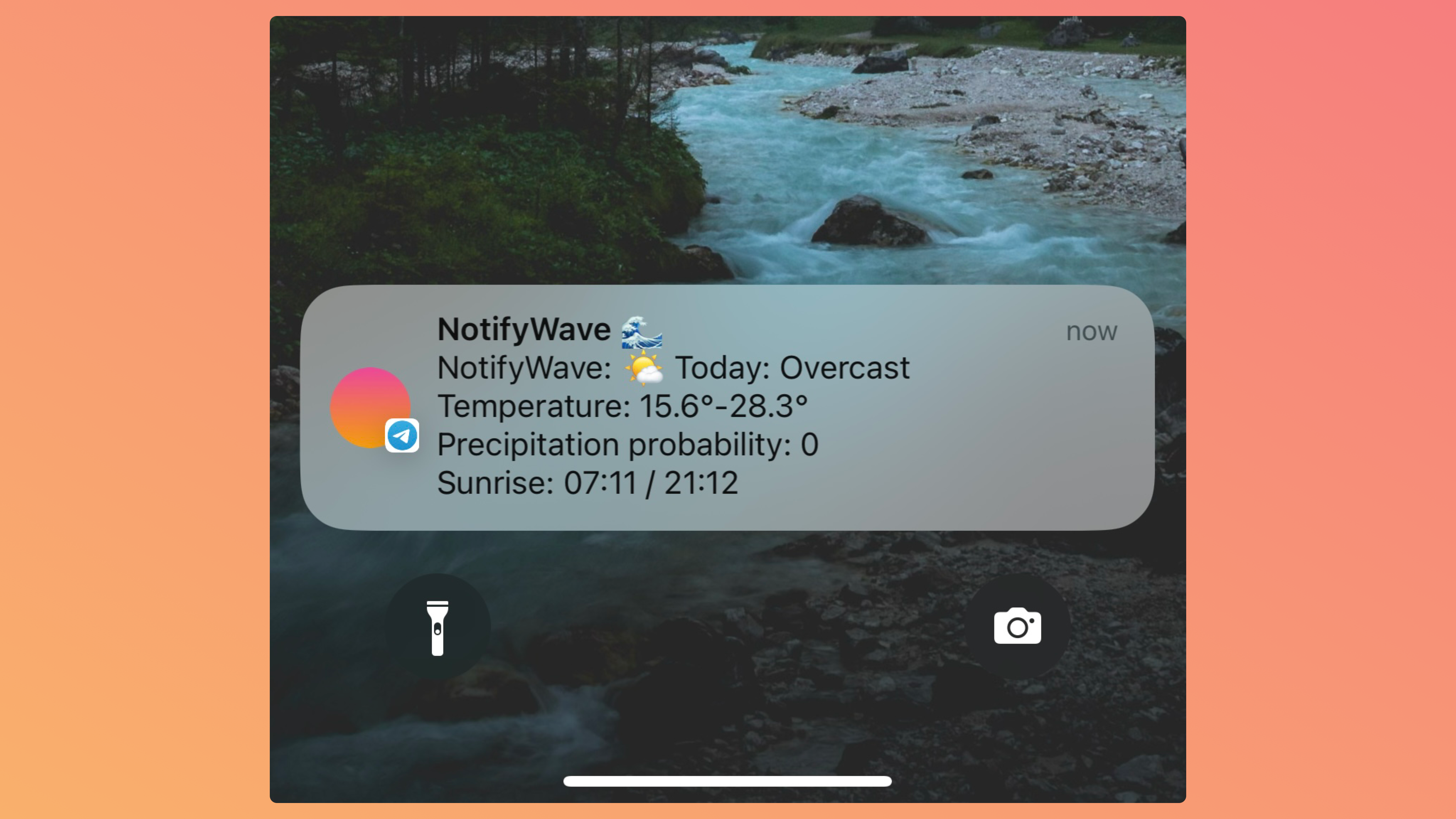 Weather Summary notification