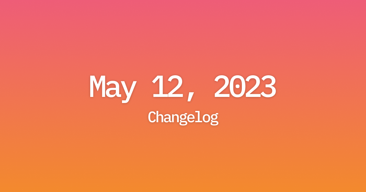 May 12, 2023