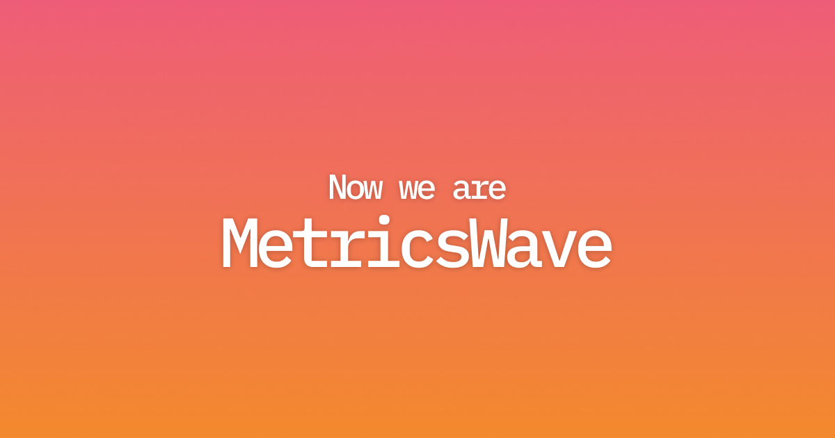 We are now MetricsWave